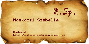 Moskoczi Szabella névjegykártya